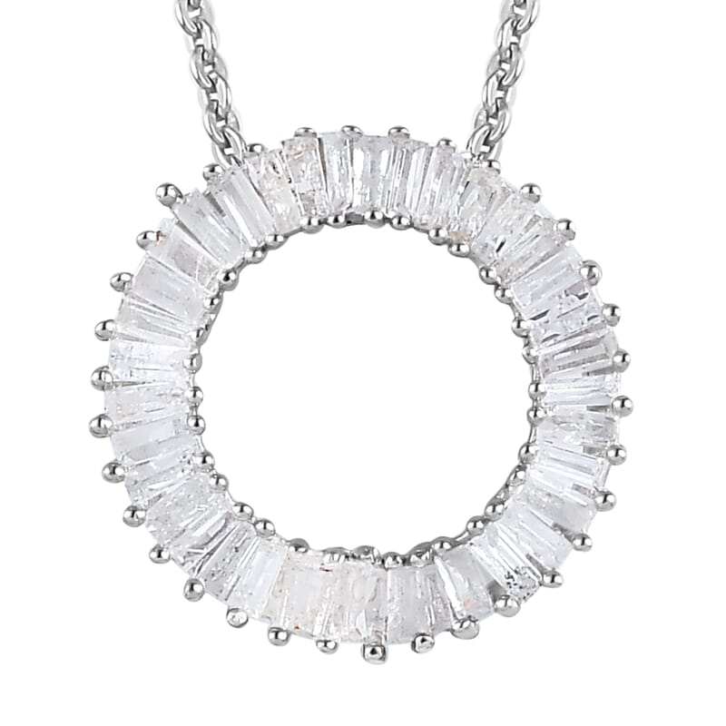 Diamond Circle Pendant Necklace