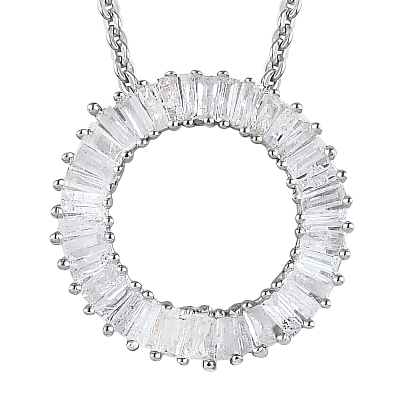 Diamond Circle Pendant Necklace