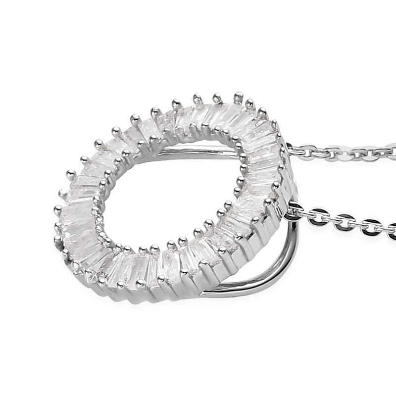 Diamond Circle Pendant Necklace