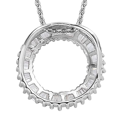 Diamond Circle Pendant Necklace