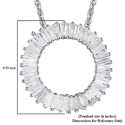 Diamond Circle Pendant Necklace