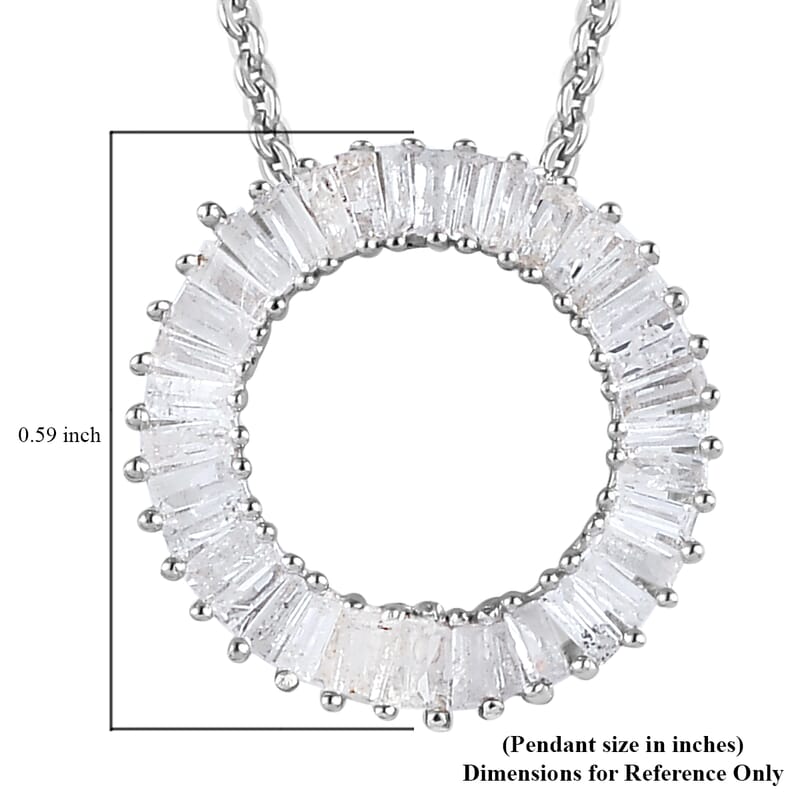 Diamond Circle Pendant Necklace
