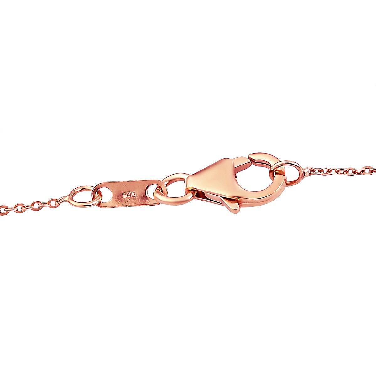 AAA Tanzanite Solitaire Pendant Necklace 20 Inches in Vermeil Rose Gold Over Sterling Silver 0.50 ctw image number 5