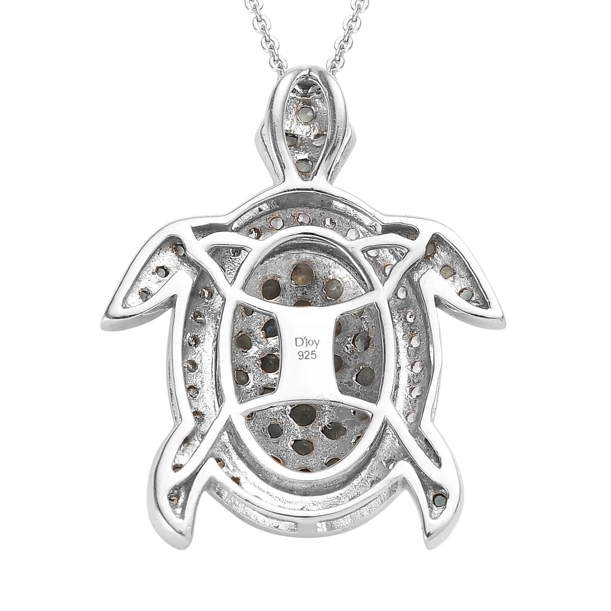 925 Sterling Silver Green Turtle Pendant with Lustrous Mother of Pearl –  Emu & Roo