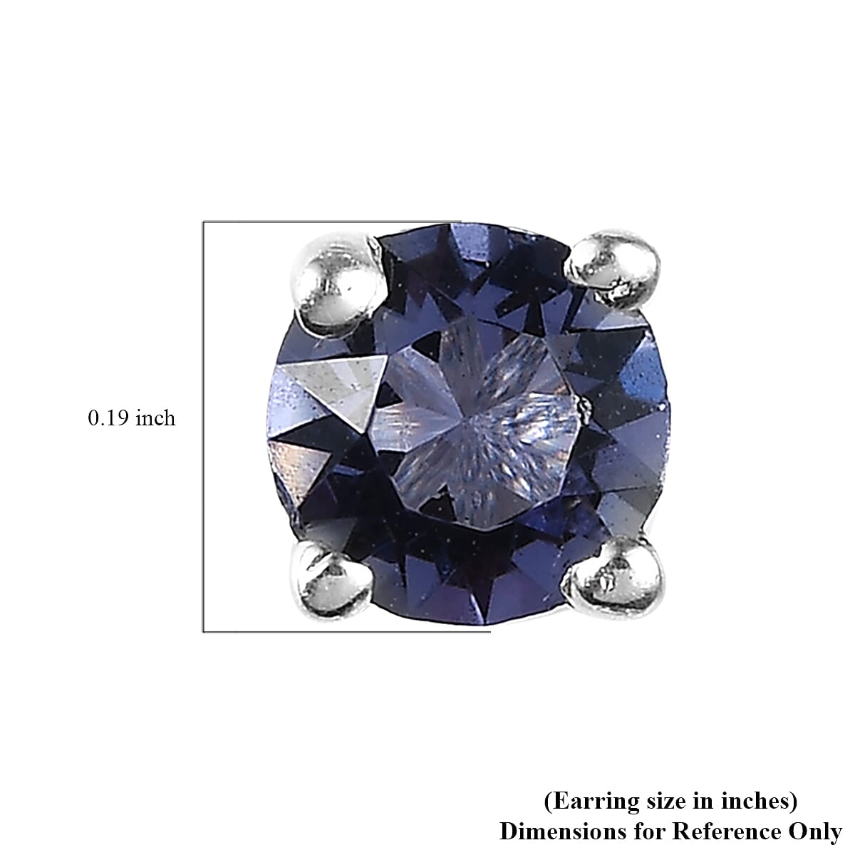 White Preciosa Color, Tangerine Color and Tanzanite Color Crystal Set of 3 Earrings in Sterling Silver