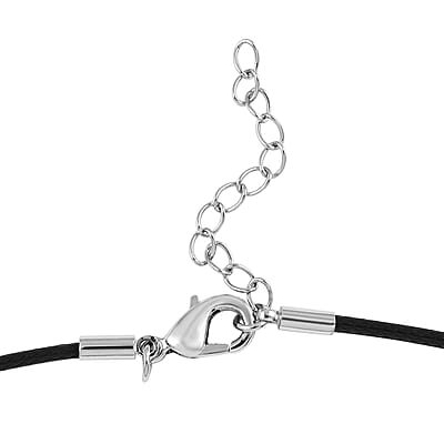 Amethyst Pendant Necklace 20 Inches in Silvertone 45.00 ctw