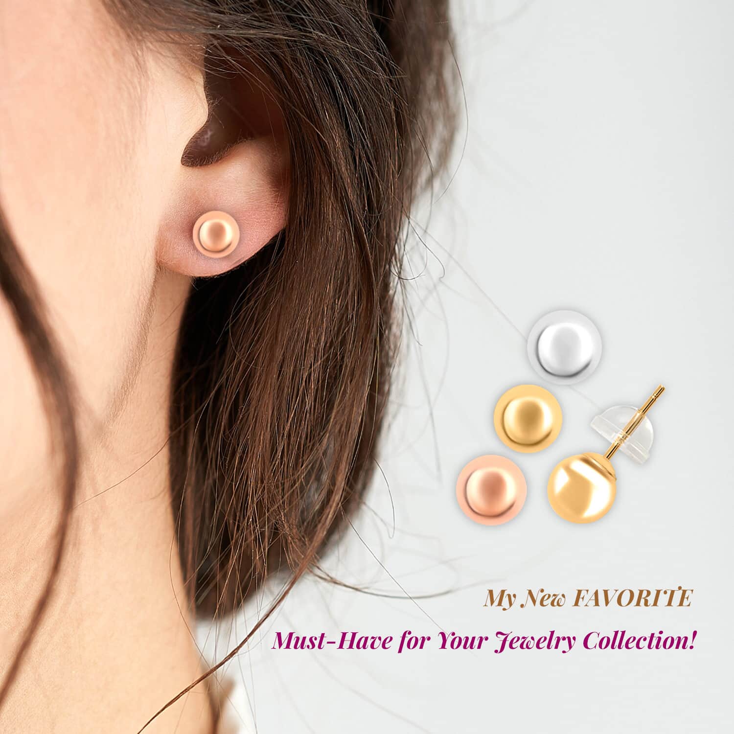 10k gold stud 2024 earring set