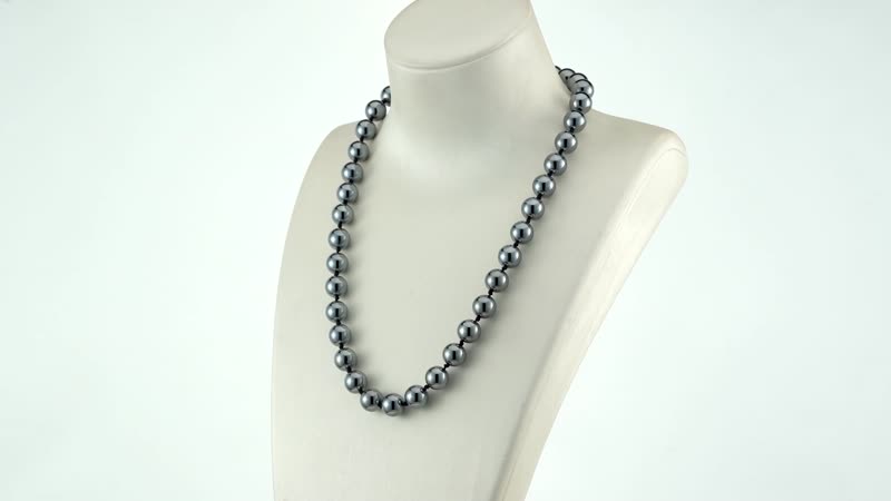 Terahertz Trapezoid Round Beaded Stretch Bracelet and Necklace 18 Inches in Rhodium Over Sterling Silver 370.00 ctw