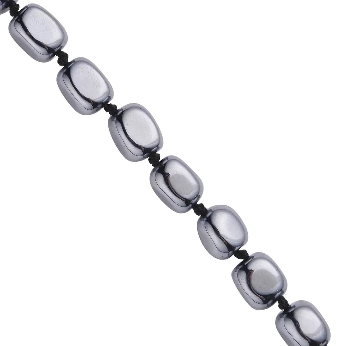 Terahertz 488.50 ctw Fancy Beaded Stretch Bracelet and Necklace 18-20 Inches in Rhodium Over Sterling Silver image number 6