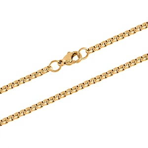 Eagle Pendant Necklace 24 Inches in ION Plated YG Stainless Steel