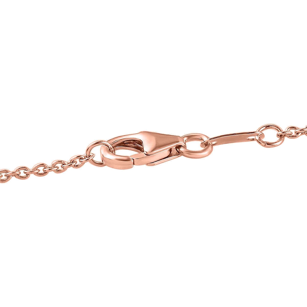 Morro Redondo Pink Tourmaline and White Zircon Pendant Necklace 20 Inches in Vermeil Rose Gold Over Sterling Silver 1.40 ctw