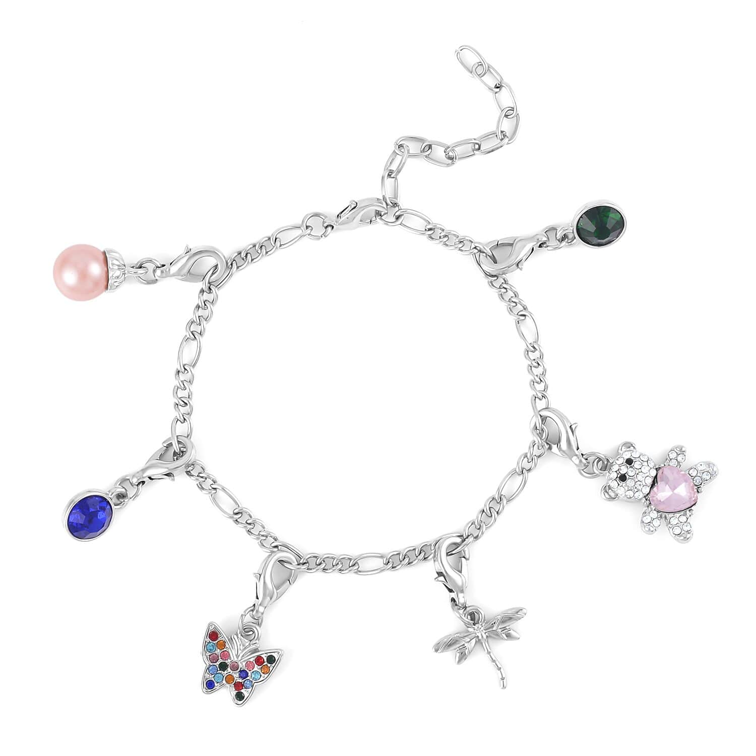 Tree of life charm 2025 bracelet with austrian crystals