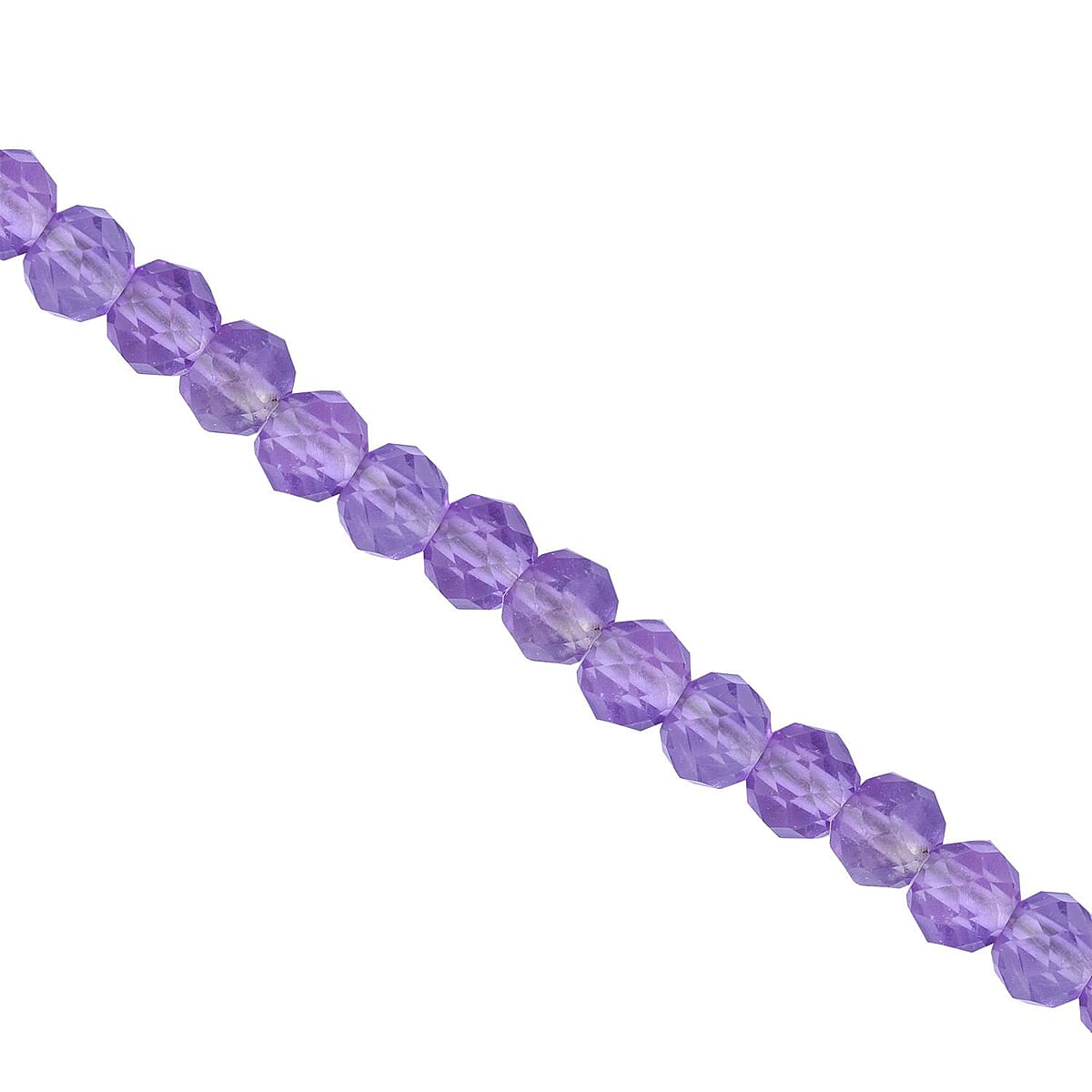 Lusaka Amethyst Heart Pendant with Amethyst Beaded Necklace 18 Inches in Platinum Over Sterling Silver 125.00 ctw image number 3