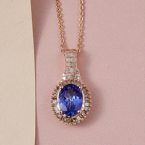 Tanzanite & Champgne Diamond - Product card gallery slide 2 (9431642898687)