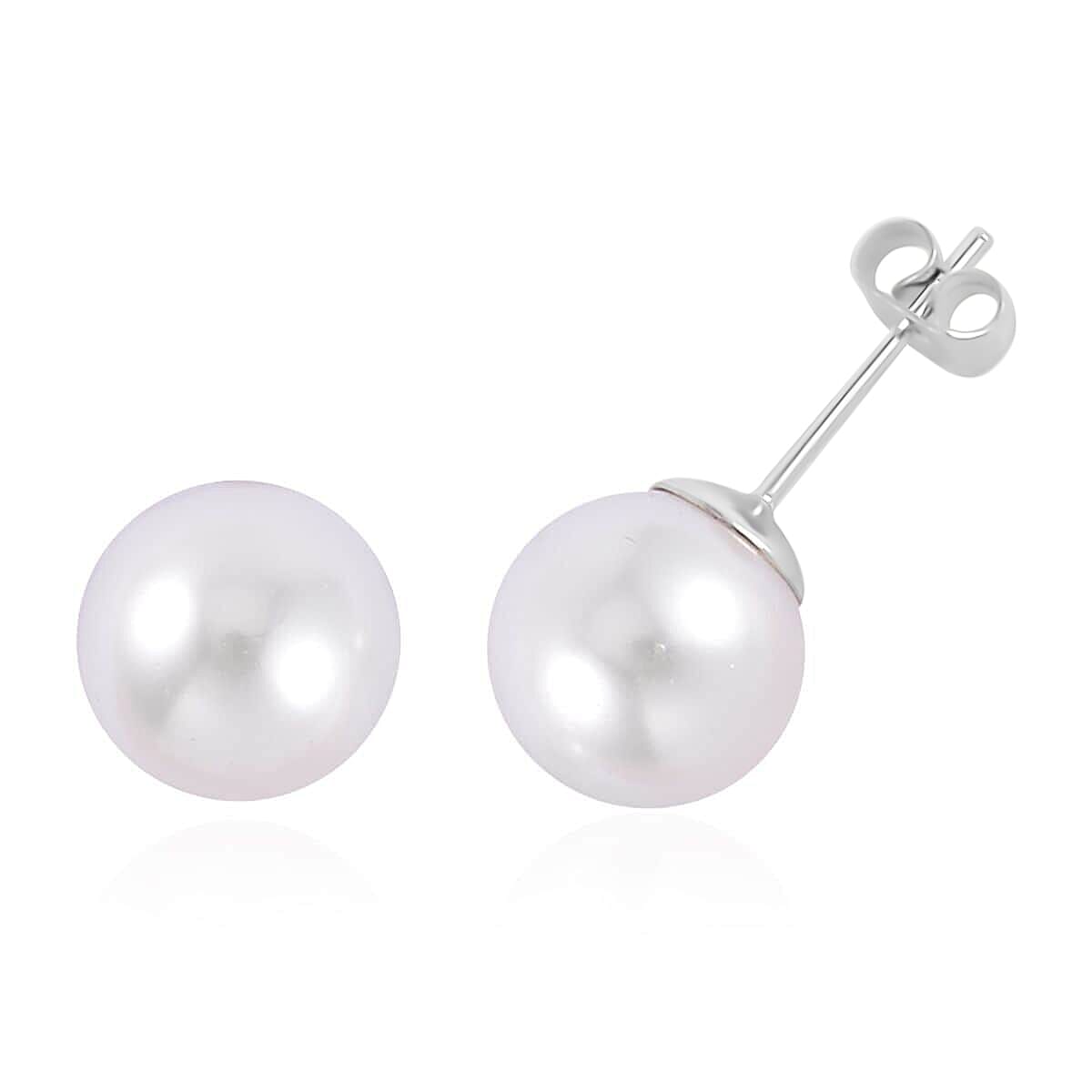 EverTrue White Shell Pearl Jewelry, 3 Pearl Earrings, 3 Pearl Necklaces (16, 18, 20 Inch Necklace), 1 Pearl Bracelet, 3 Charms and 1 Magnetic Extender, Stainless Steel Jewelry Set