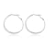 Set of 2 Hoop Earrings in Silvertone image number 6