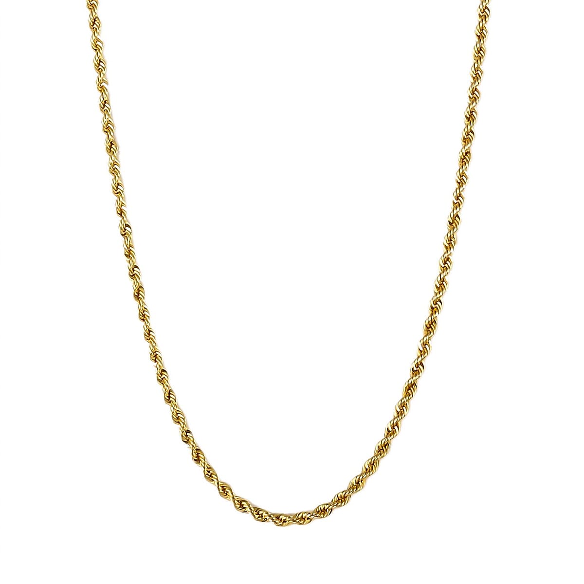 10K Yellow Gold Rope Chain Bracelet (7.50In) and Necklace 24 Inches 10 Grams image number 1