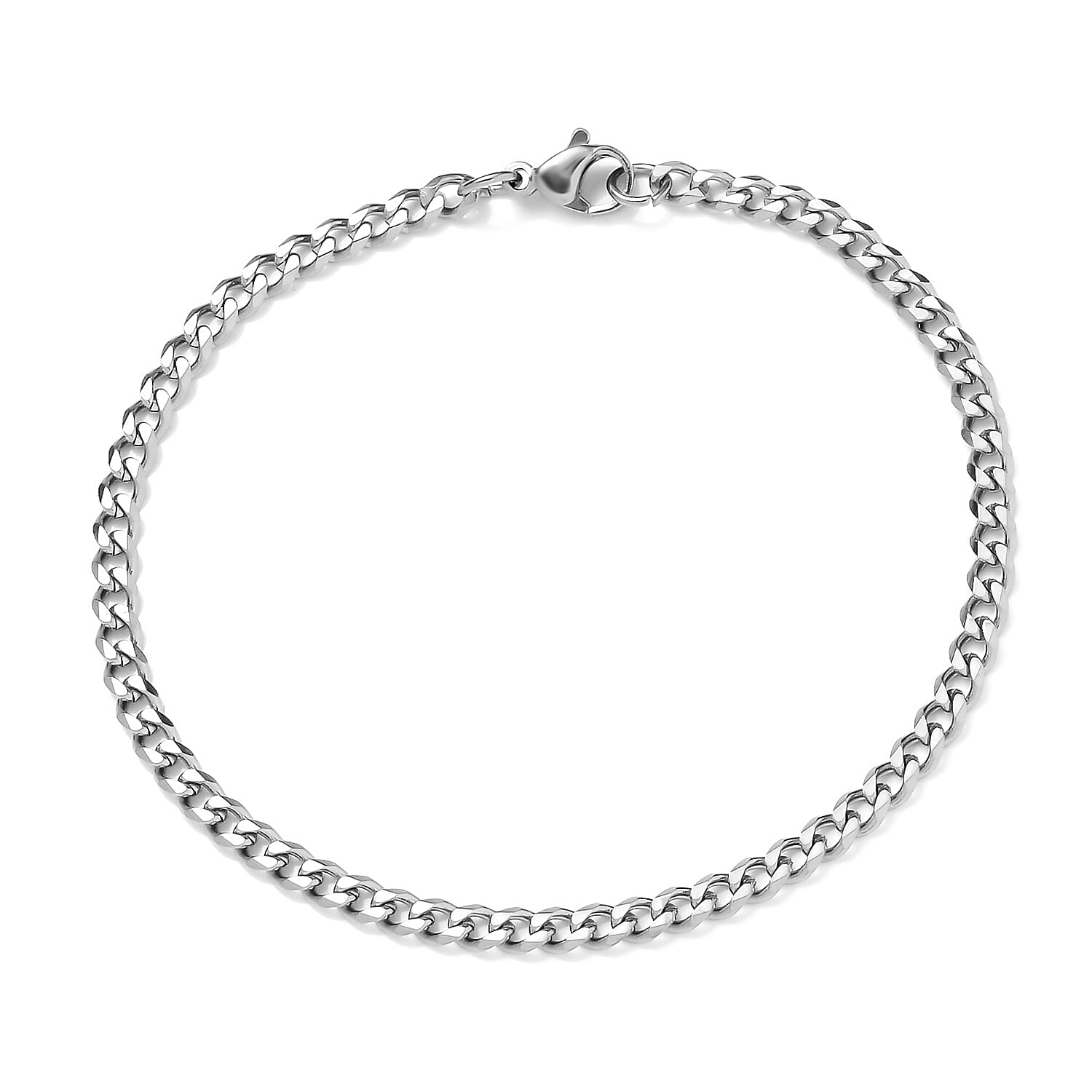 Ankur Treasure Chest Set of 7, Figaro, Paper Clip and Cable Chain 3pcs Necklace 20 Inches, 3pcs Bracelet (7.5-8.0In) and 1pc Magnetic Lock in Stainless Steel