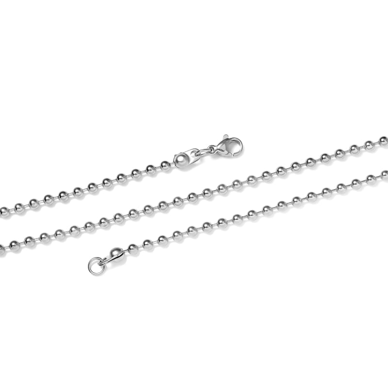 Set of 7, Beads, Wheat and Long Short Link Chain 3pcs Necklace 20 Inches, 3pcs Bracelet (7.5-8.0In) and 1pc Magnetic Lock in Stainless Steel