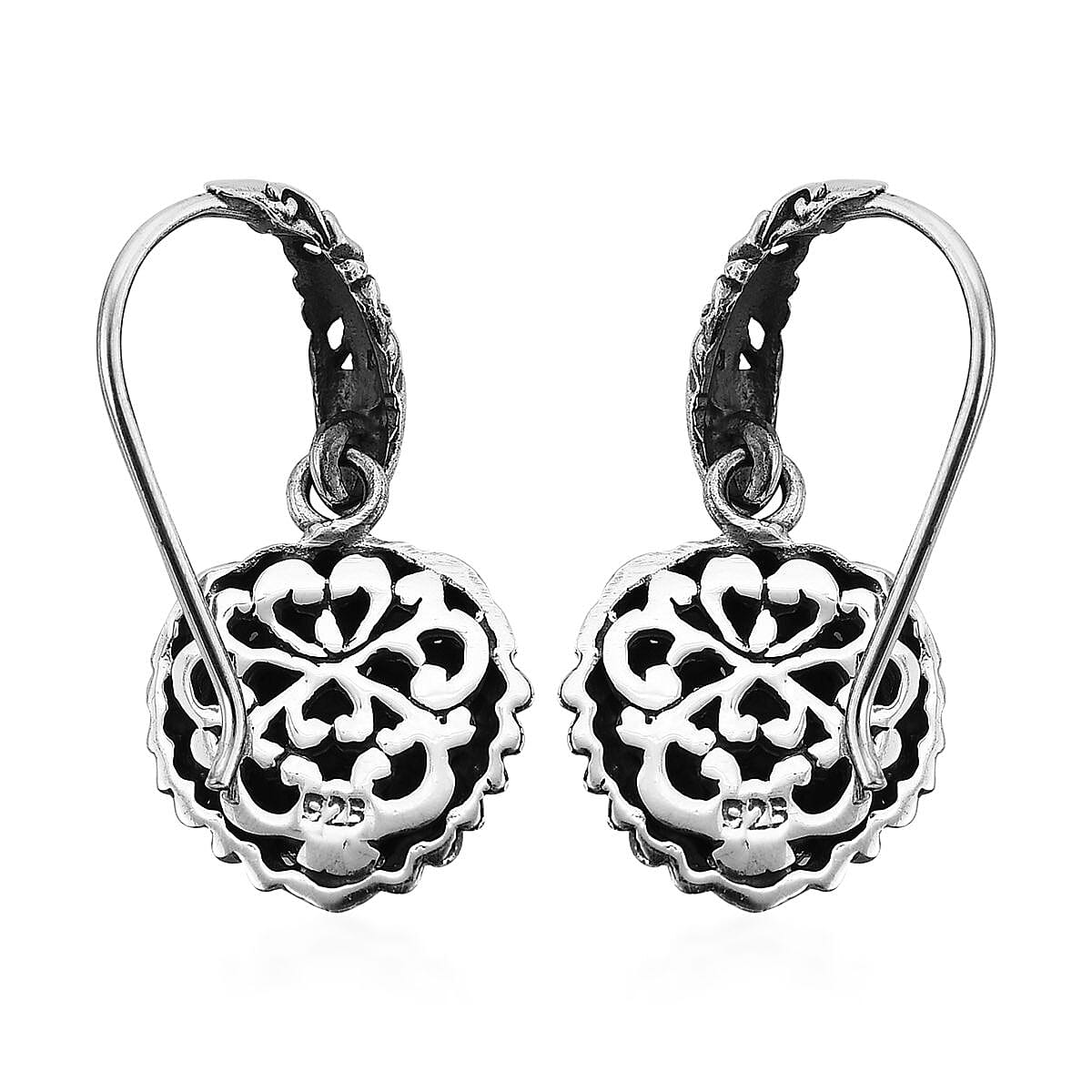 Bali Legacy Sterling Silver Lion Ring (Size 5), Pendant and Earrings 22.55 Grams image number 4