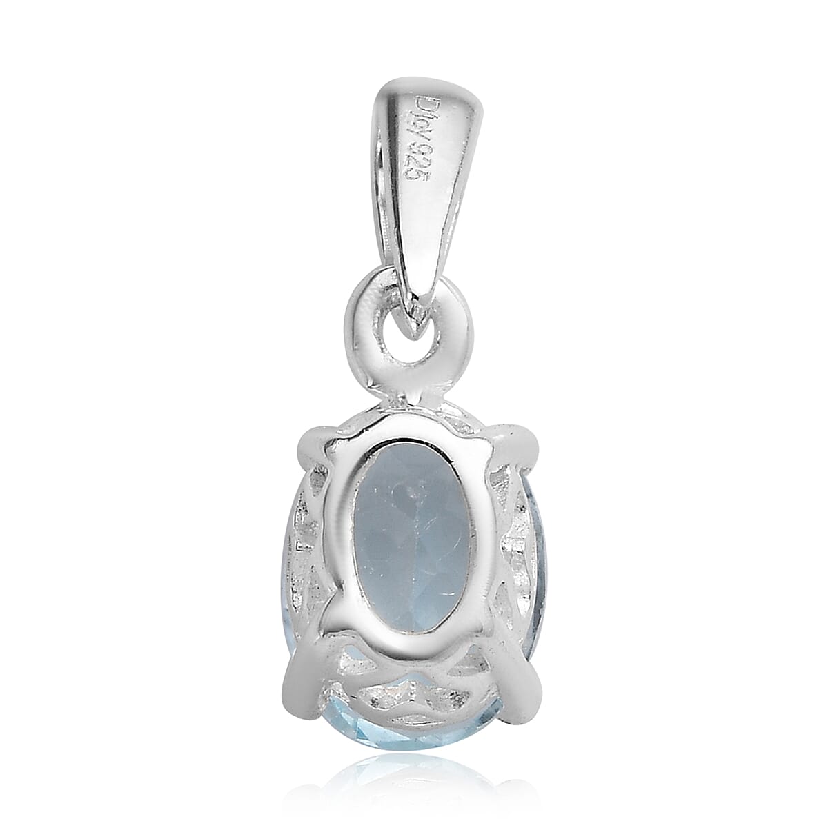 Peridot, Sky Blue Topaz Set of 2 Pendant with Necklace (20 Inches) in Sterling Silver and Stainless Steel 2.65 ctw image number 6