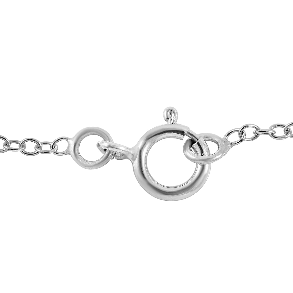 Connemara Marble Cross Pendant Necklace 18 Inches in Platinum Over Sterling Silver 6.50 ctw image number 4