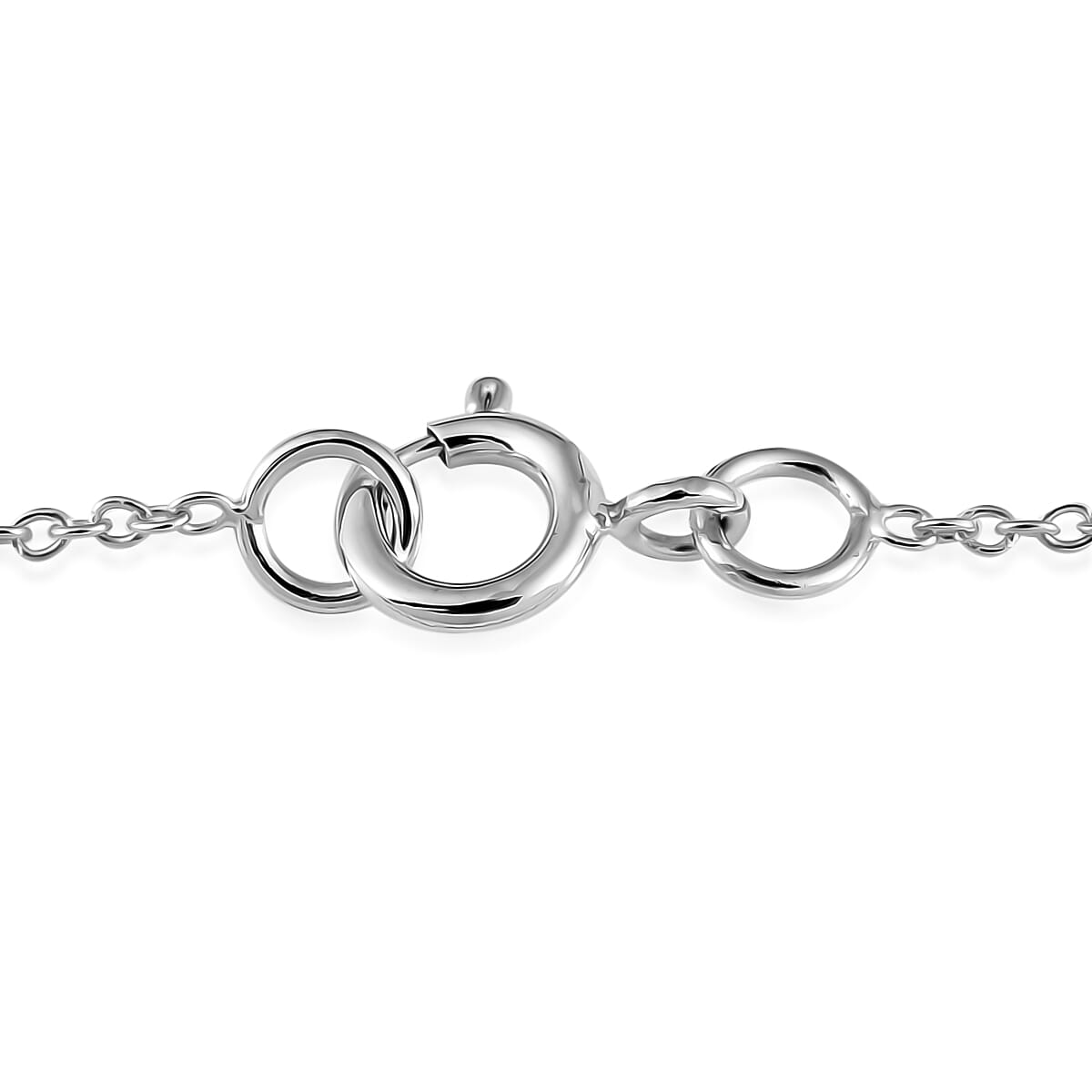 Concave Cut Moissanite Pendant Necklace 18 Inches in Platinum Over Sterling Silver 2.40 ctw image number 4