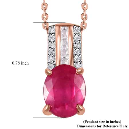 One Time Close Out Deal- Pink Sapphire Necklace (Size - 18-2 Inch Ext.) in  Rhodium Overlay Sterling Silver 3.77 Ct, Silver Wt. 10 Gms - 7256063 - TJC