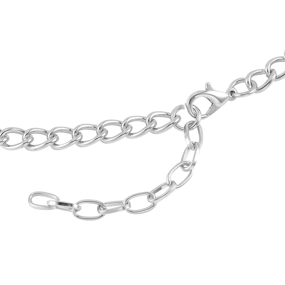 White Aurora Borealis Austrian Crystal Dangle Earrings and Necklace 20-22 Inches in Silvertone image number 4