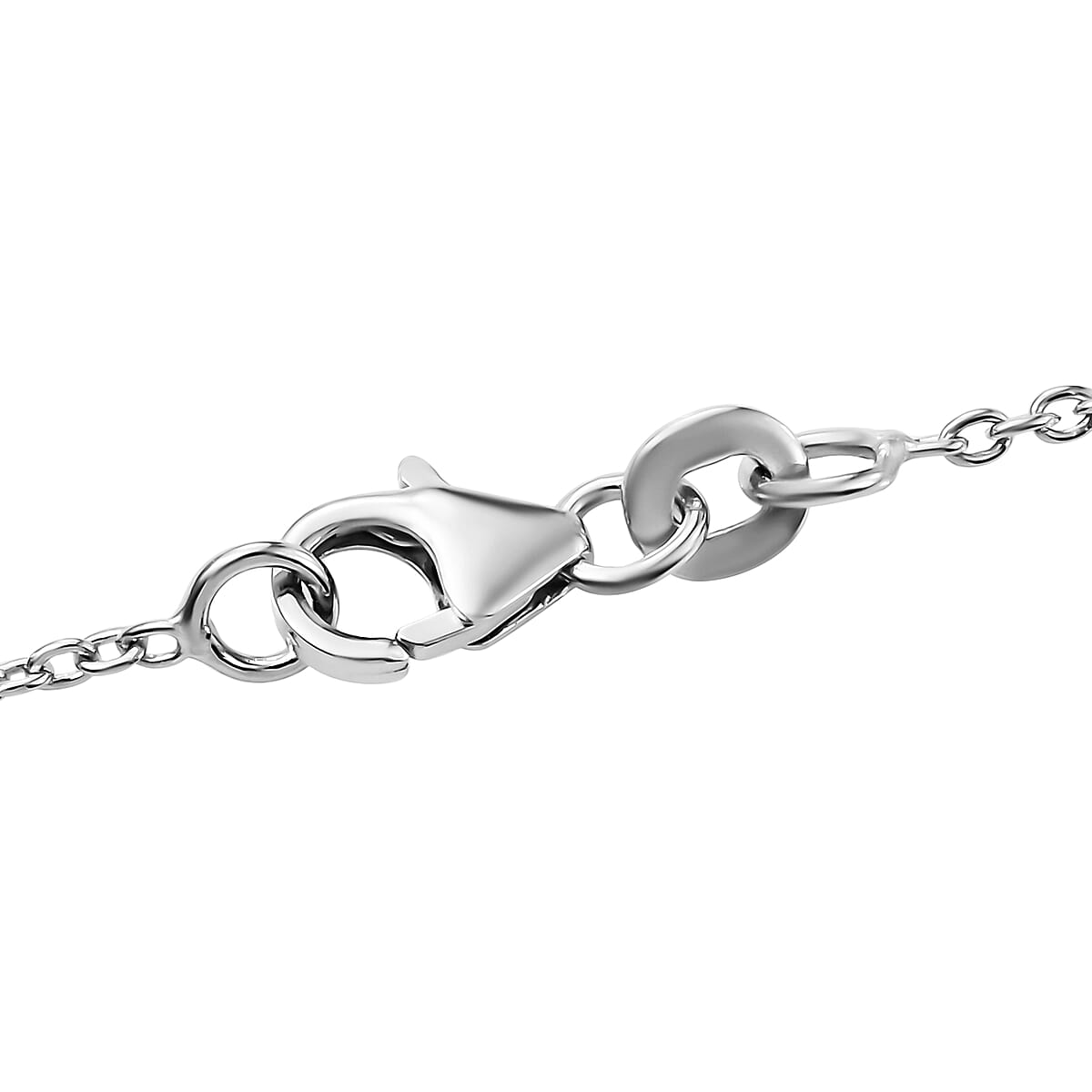 Tanzanian Lavender Spinel and White Zircon Sunburst Pendant Necklace 20 Inches in Platinum Over Sterling Silver 1.00 ctw image number 5