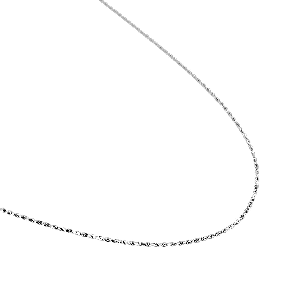 Set of 2 Wheat & Rope Link Men's Chain Necklace (24 Inches) in Stainless Steel | Tarnish-Free, Waterproof, Sweat Proof Jewelry image number 3