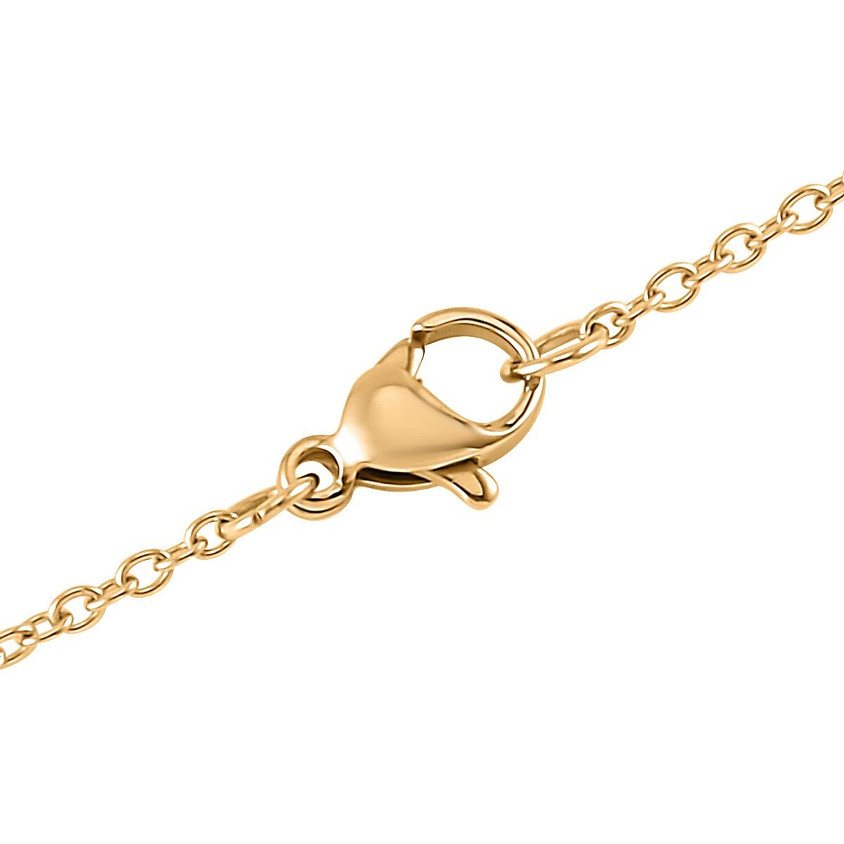 Simulated Ruby and Multi Gemstone Heart Pendant in Dualtone with Stainless Steel Necklace 20 Inches image number 4