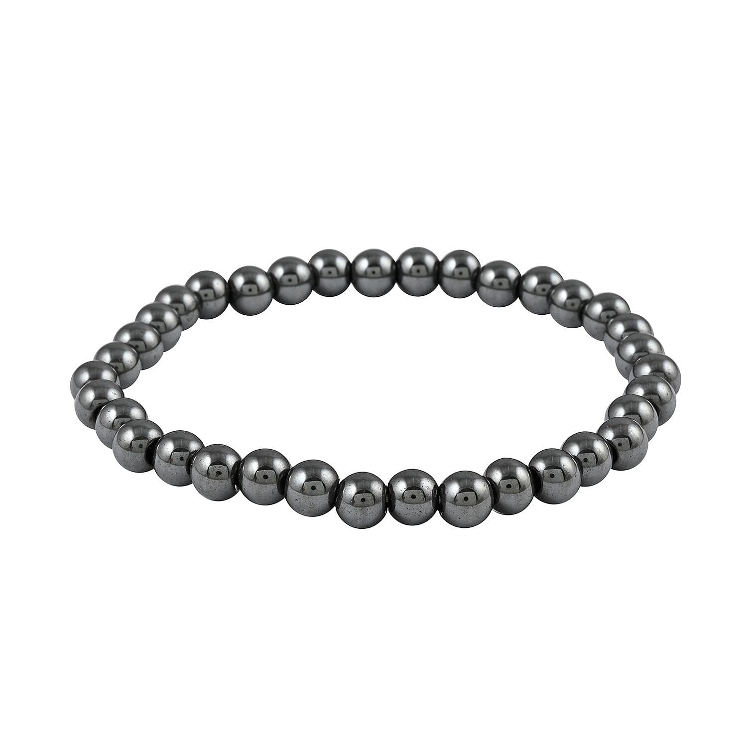 Set of 3 Hematite, White Agate and Multi Fluorite 154.00 ctw Beaded Stretch Bracelet