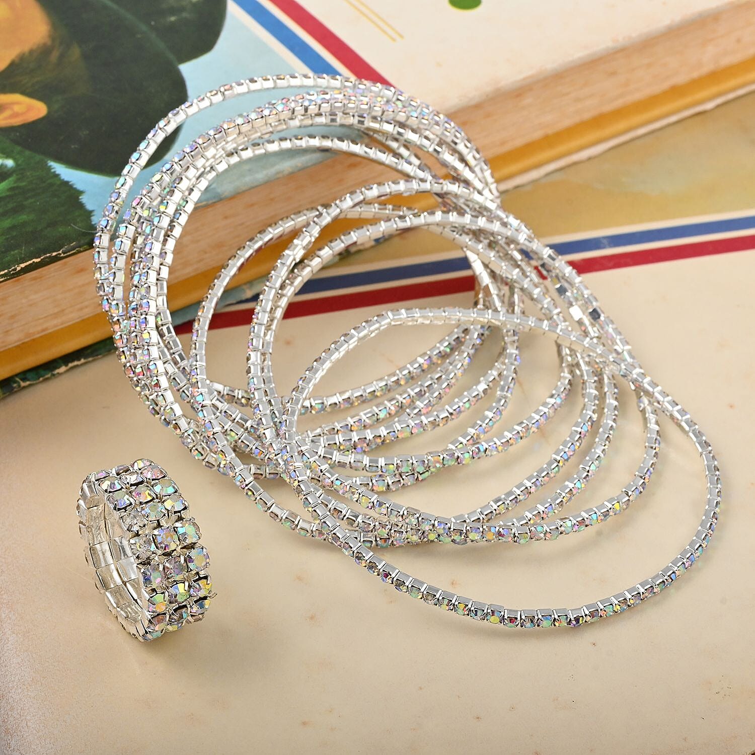 Multi Color Austrian Crystal - Product card gallery slide 2 (10144858603803)