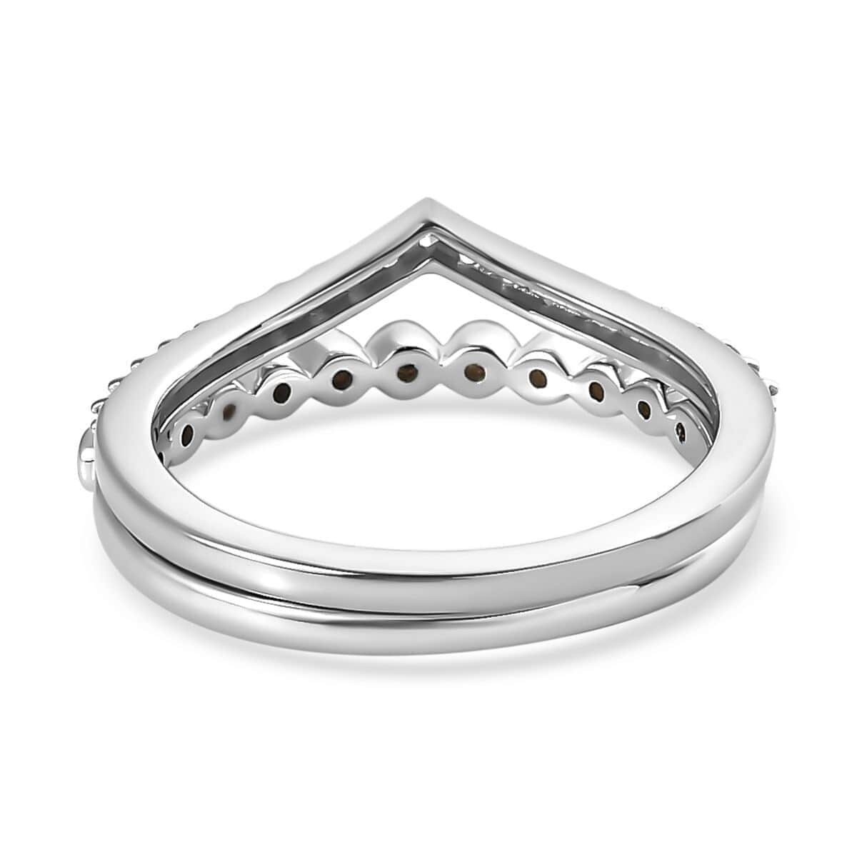 Iliana 18K White Gold Diamond Set of 2 Ring (Size 8.0) 4 Grams 0.33 ctw image number 4
