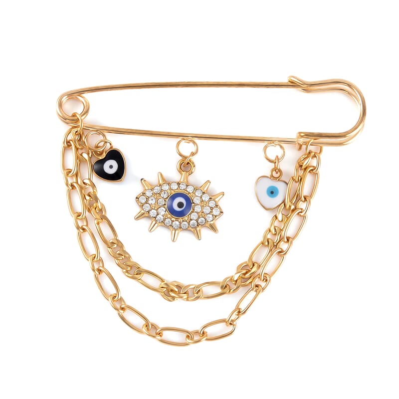 Simulated Pearl, Austrian Crystal Enameled Set of 2 Teddy Bear and Heart Brooch in Goldtone
