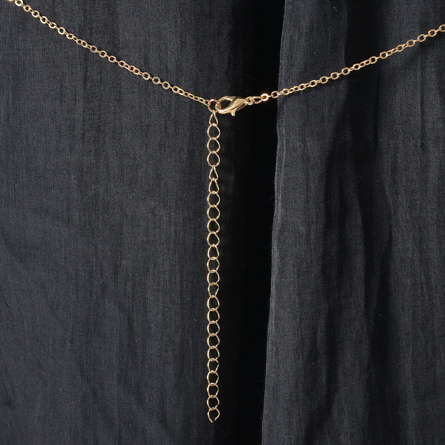Austrian Crystal and Simulated Pearl Enameled Set of 2 Body Chain (Neck 20-22In & Waist 45-47In) in Goldtone