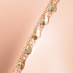 Austrian Crystal Set of 2 Body Chain (Neck 20-22In & Waist 45-47In) in Goldtone