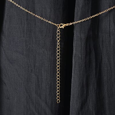 Austrian Crystal Set of 2 Body Chain (Neck 20-22In & Waist 45-47In) in Goldtone
