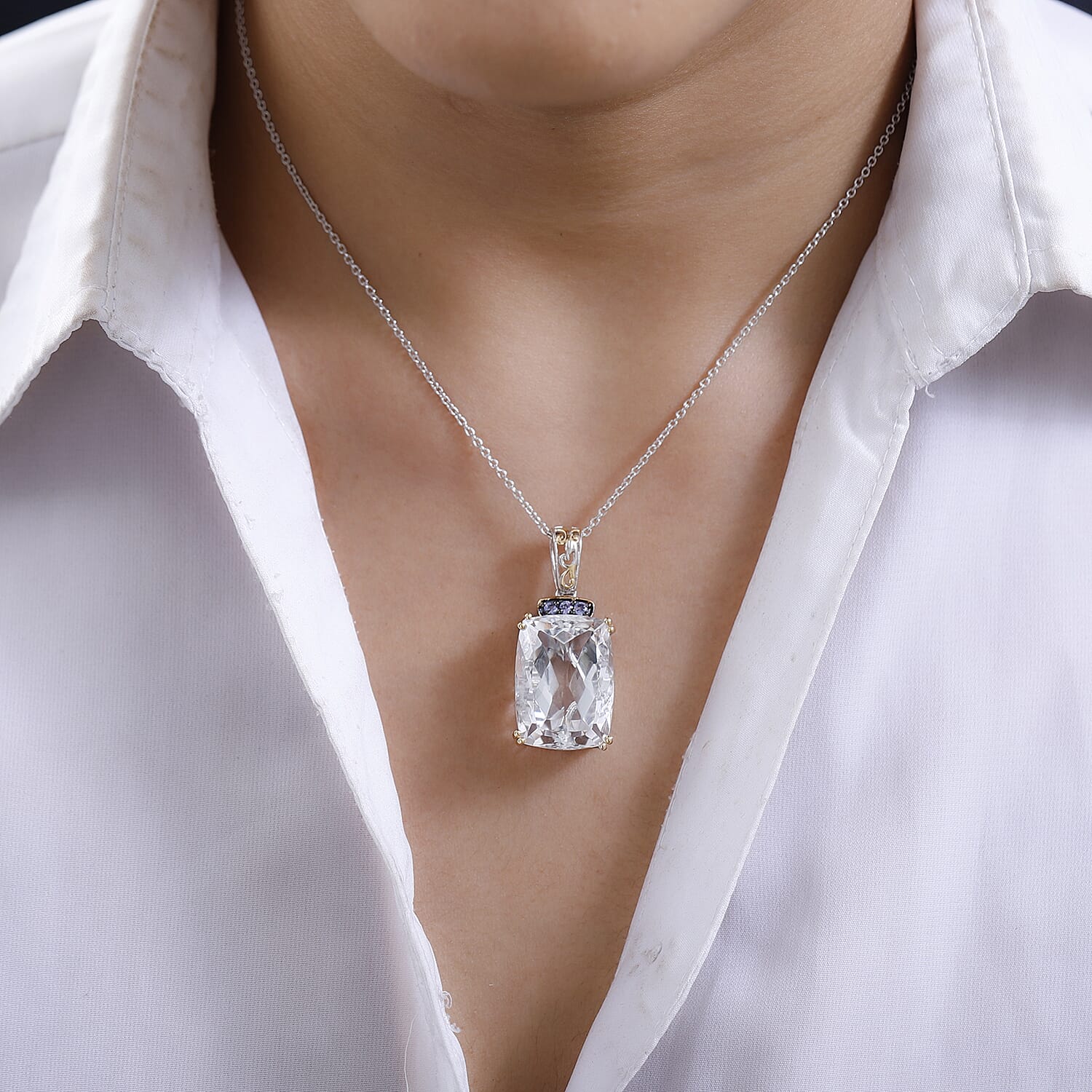 【E and E Project】14K Sideway Diamond 3Initialネックレス Diamond Three-Stone Drop Necklace 5/8 ct tw 14 White Gold