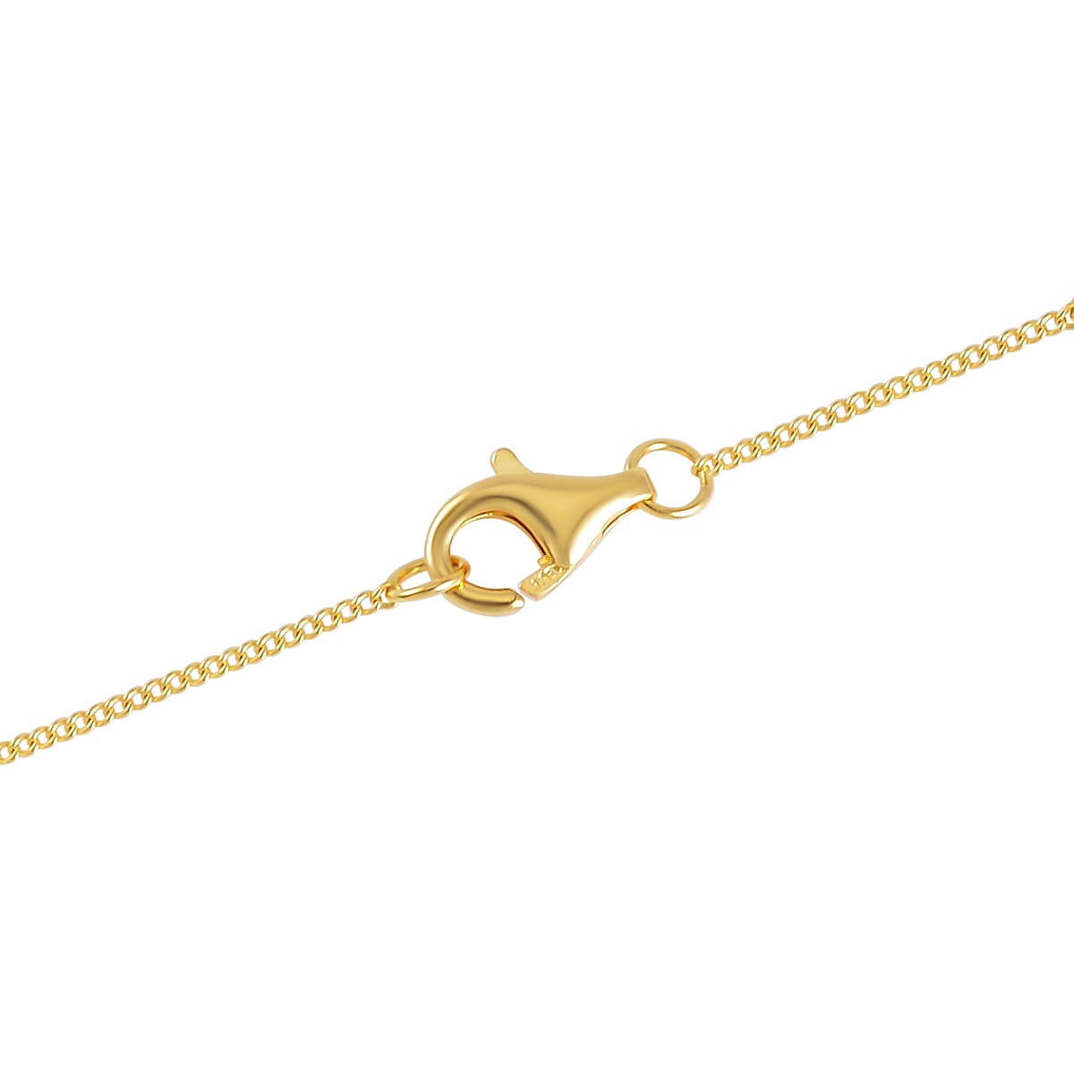 Asscher Cut Teal Fluorite (IR) and White Topaz 10.10 ctw Pendant Necklace in Vermeil Yellow Gold Over Sterling Silver 18 Inches
