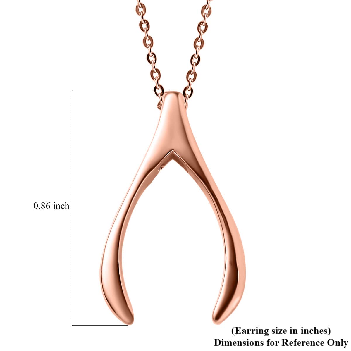 Vermeil Rose Gold Over Sterling Silver Pendant Necklace 20 Inches 3.45 Grams image number 6