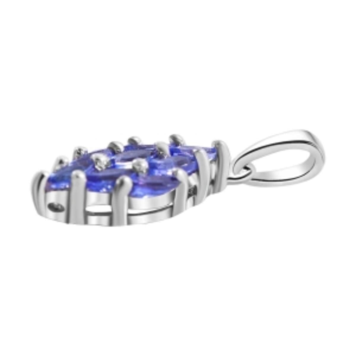 Tanzanite 2.88 ctw Ring (Size 10.0) and Pendant Necklace (18 Inches) in Platinum Over Sterling Silver image number 7