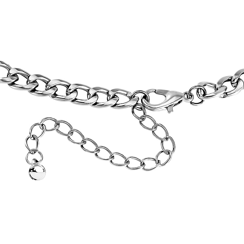 Simulated Pearl, Austrian Crystal Necklace 20-22 Inches and Bracelet 7.5-9.5In in Silvertone