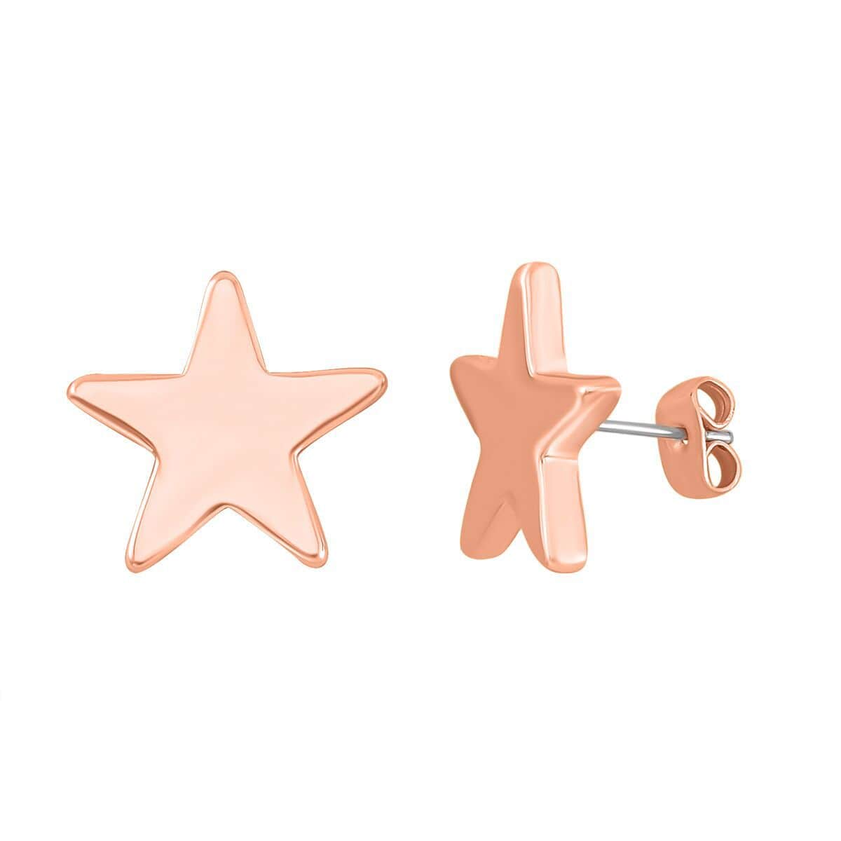 Set of Star Necklace 18-22 Inches and Earrings in Rosetone image number 6