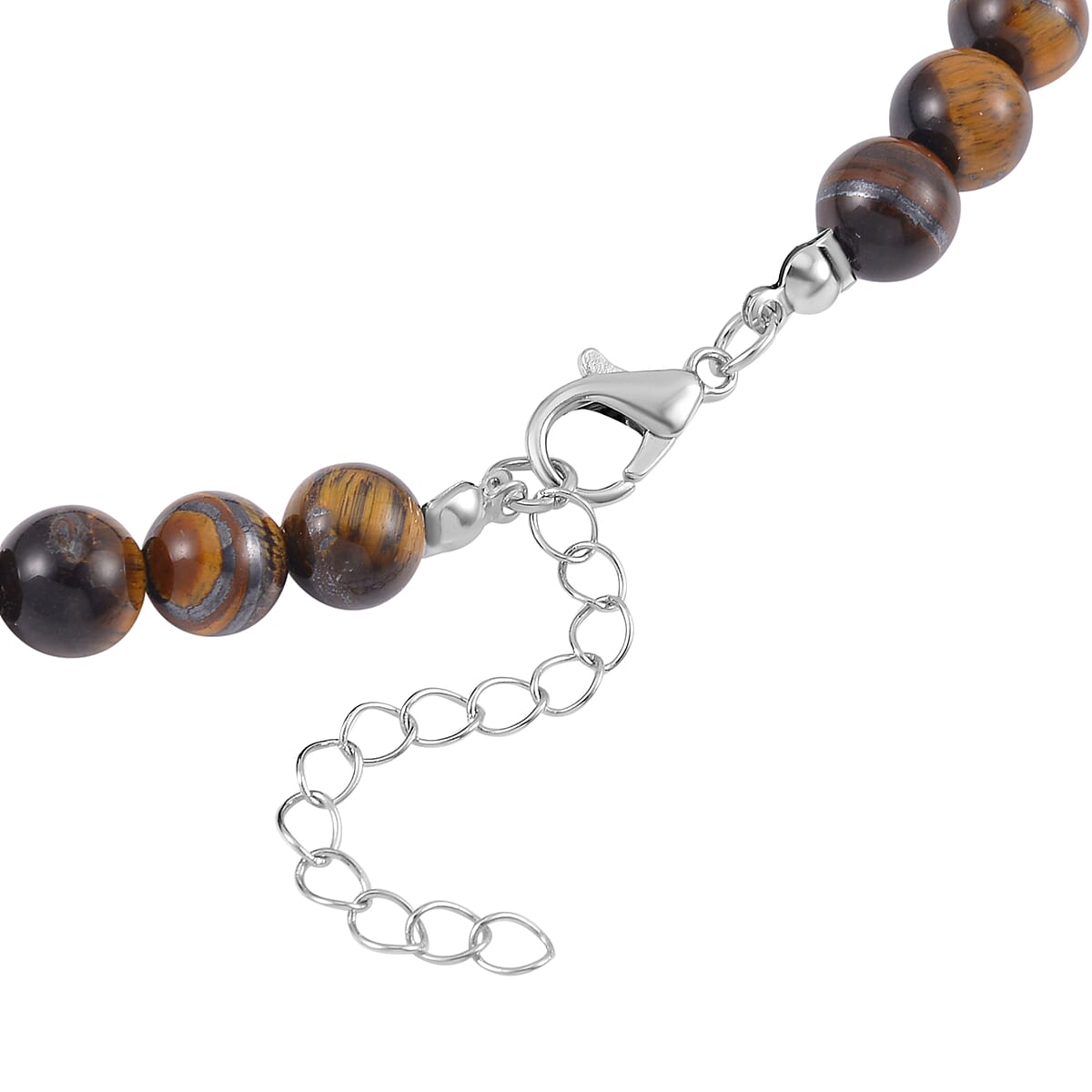 Multi Gemstone Beaded 7 Chakra Stretch Bracelet and Necklace 18-20 Inches with Sun Charm in Silvertone 288.50 ctw image number 3