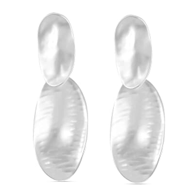 Set of 2 Geometrical Earrings in Silvertone and Goldtone