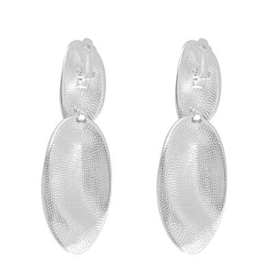 Set of 2 Geometrical Earrings in Silvertone and Goldtone