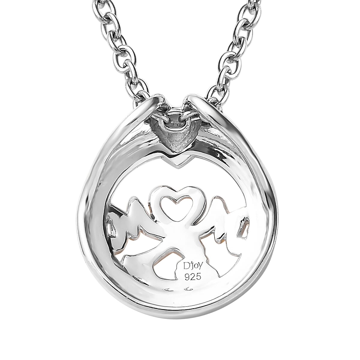 14K YG Over and Sterling Silver MOM Pendant with Stainless Steel Necklace 20 Inches