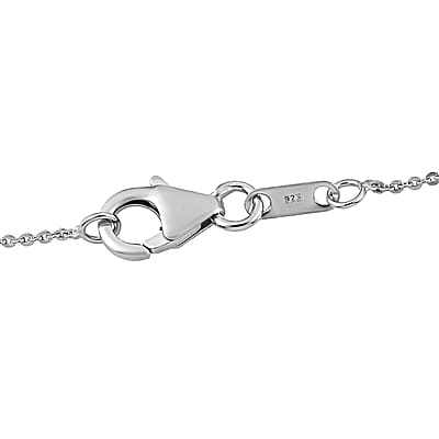 Niassa Ruby (FF) and White Zircon Pendant Necklace 20 Inches in Platinum Over Sterling Silver 8.65 ctw
